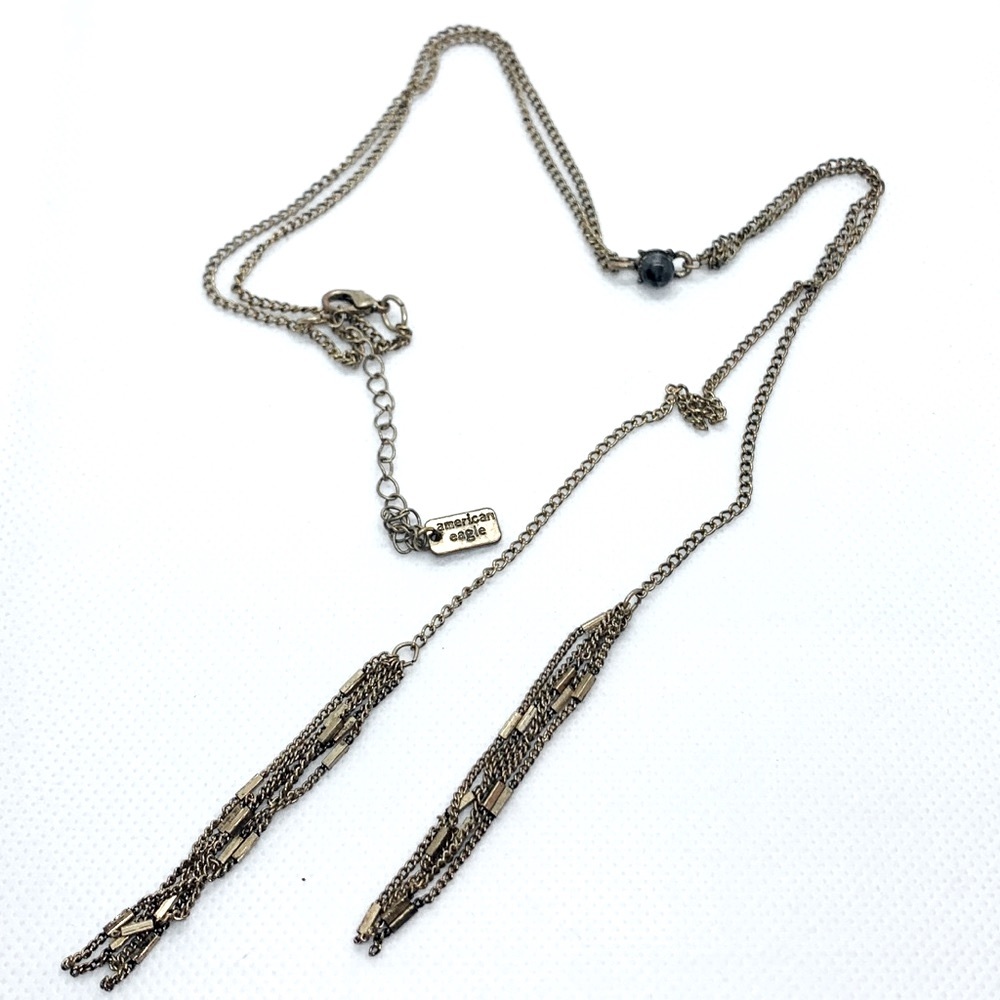American Eagle AE Antique Gold Necklace